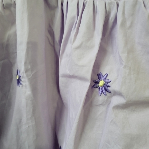Anthropologie Lavender Puff Sleeve Dress - Picture 11 of 15